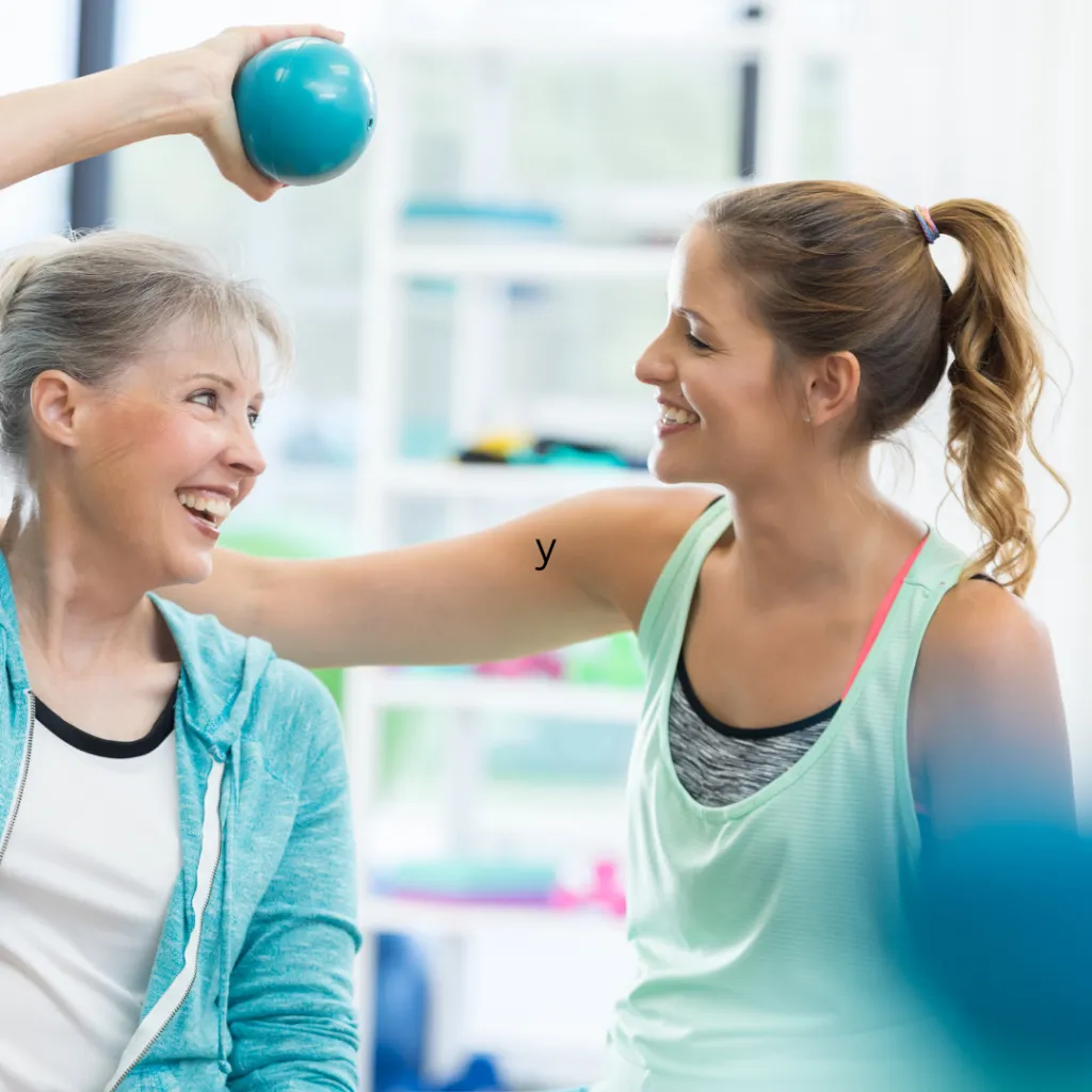 mother and daughter haveing fun