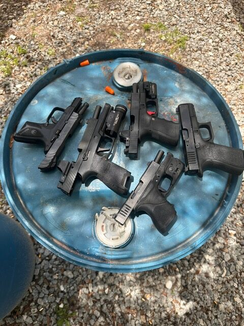 Gun instructor teaching shooting lessons in Davie Florida