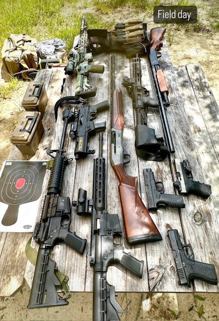 Outdoor shooting range near Palm Springs at Smoke and Barrel Gun Club Okeechobee