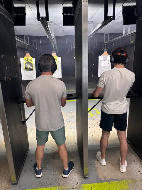 Gun instructor teaching shooting lessons in Fort Pierce Florida