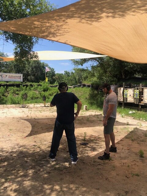 Gun instructor teaching shooting lessons in Hobe Sound Florida