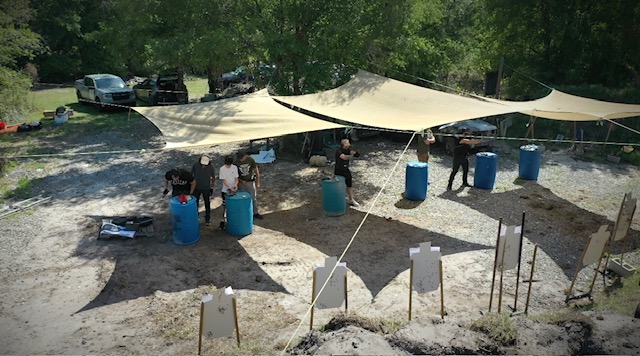 Gun instructor teaching shooting lessons in Indiantown Florida