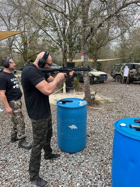 Gun instructor teaching shooting lessons in Jensen Beach Florida