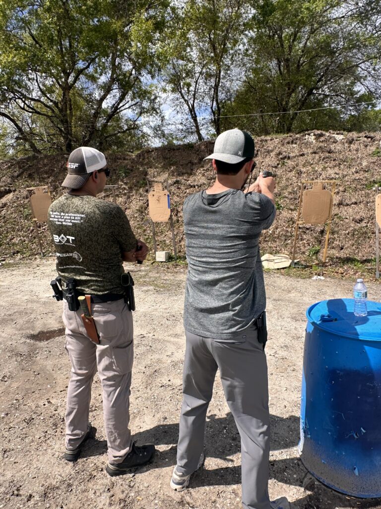 Outdoor shooting range near Ocean Breeze at Smoke and Barrel Gun Club Okeechobee
