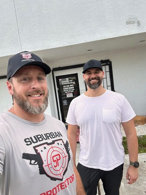 Gun instructor teaching shooting lessons in Palm City Florida