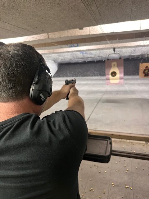 Gun instructor teaching shooting lessons in Sewall's Point Florida