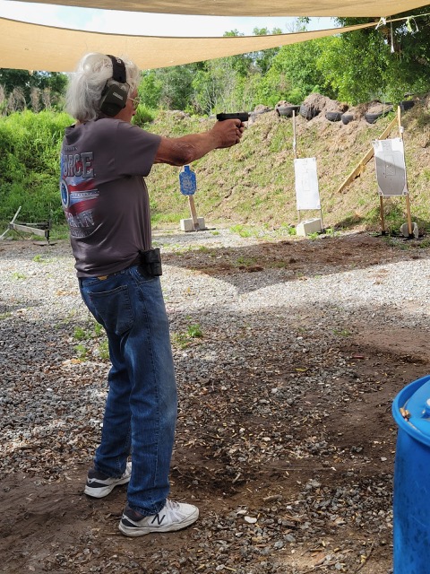 Gun instructor teaching shooting lessons in Stuart Florida