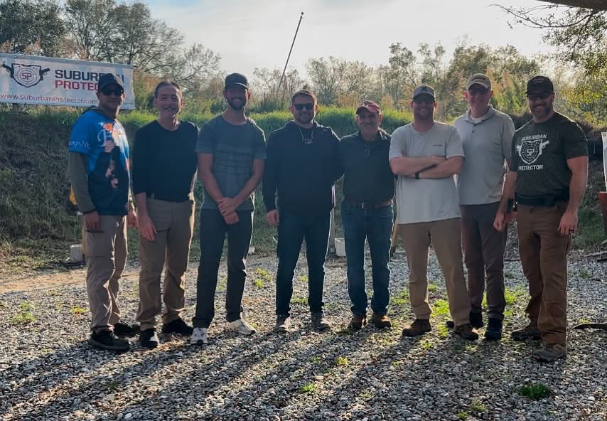 Group firearm training course with suburban protector in south florida